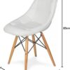 Leather Exhibition Chair - Dimensions -capitone