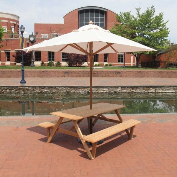 Bench table + umbrella