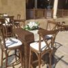 Wooden High table set